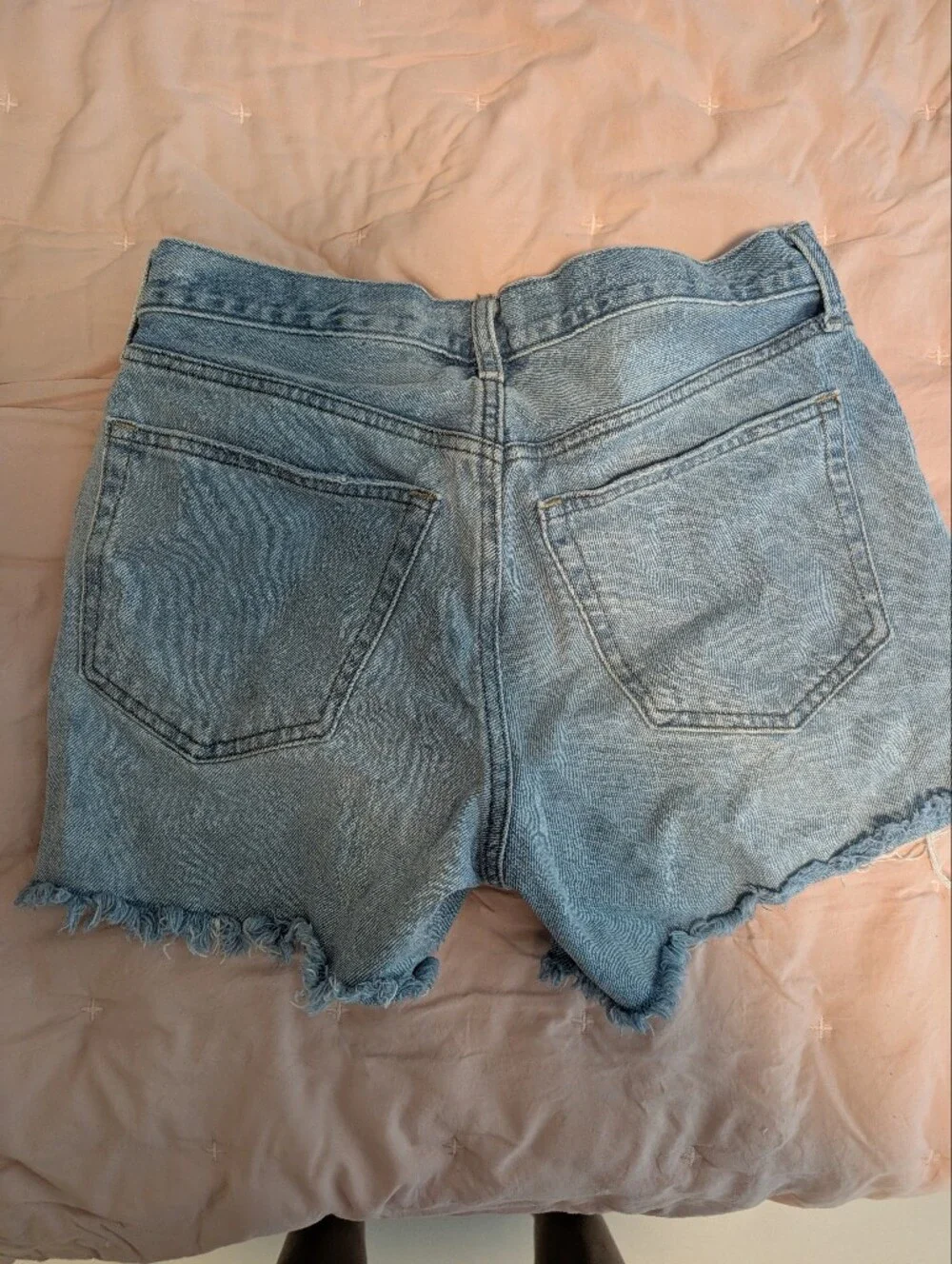 Universal Thread 90s Baggy Light Blue Distressed Denim Shorts 2